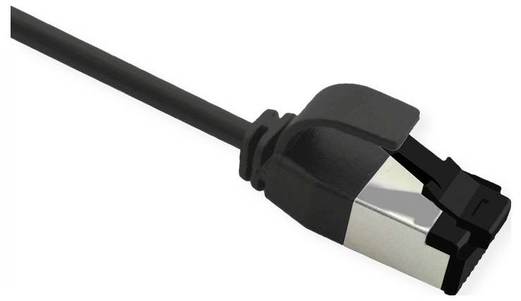 Roline 21.15.3262 RJ45 Patchkabel CAT 8.1 U/FTP 0.5m Schwarz