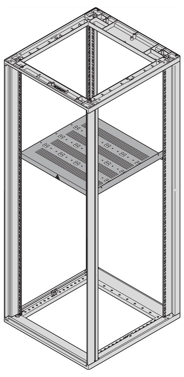 SCHROFF Fachboden, stationär - 19"FACHB.STAT.600B 900T 7021