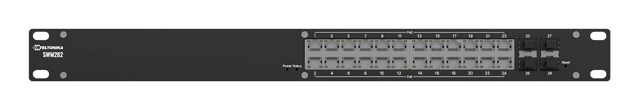 Eine schwarze Rack-Mount-Audio-Patchbay mit mehreren Ein- und Ausgangsbuchsen, mit der Bezeichnung „ART P48 Patcher