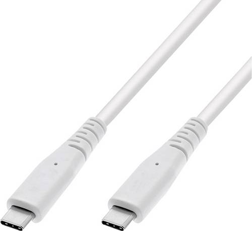 Value USB-C® Kabel USB 3.2 Gen2 USB-C® Stecker, USB-C® Stecker 5 m Weiß 11.99.9066