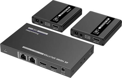 Value 1 zu 3 HDMI-Splitter 3840 x 2160 Pixel Schwarz