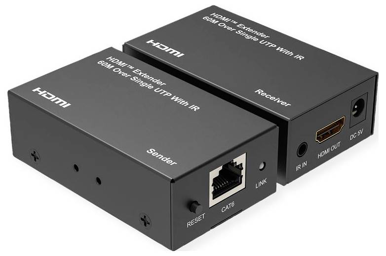 Value 14.99.3569 HDMI®, RJ45 HDMI®-Extender (über Twisted Pair) über Netzwerkkabel RJ45 60m
