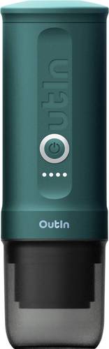 OutIn OTEM-01-Teal Espressomaschine Schwarz, Türkis für unterwegs / portable, mit Druckbrühsystem