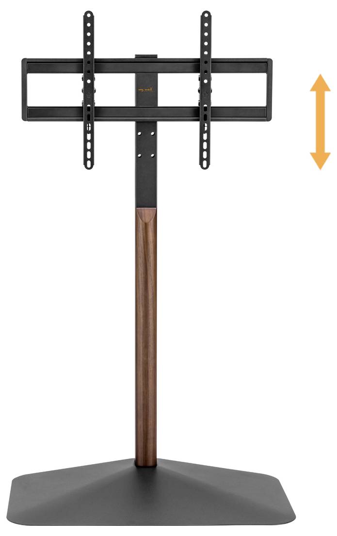 Fernsehständer mit verstellbarer Höhe.