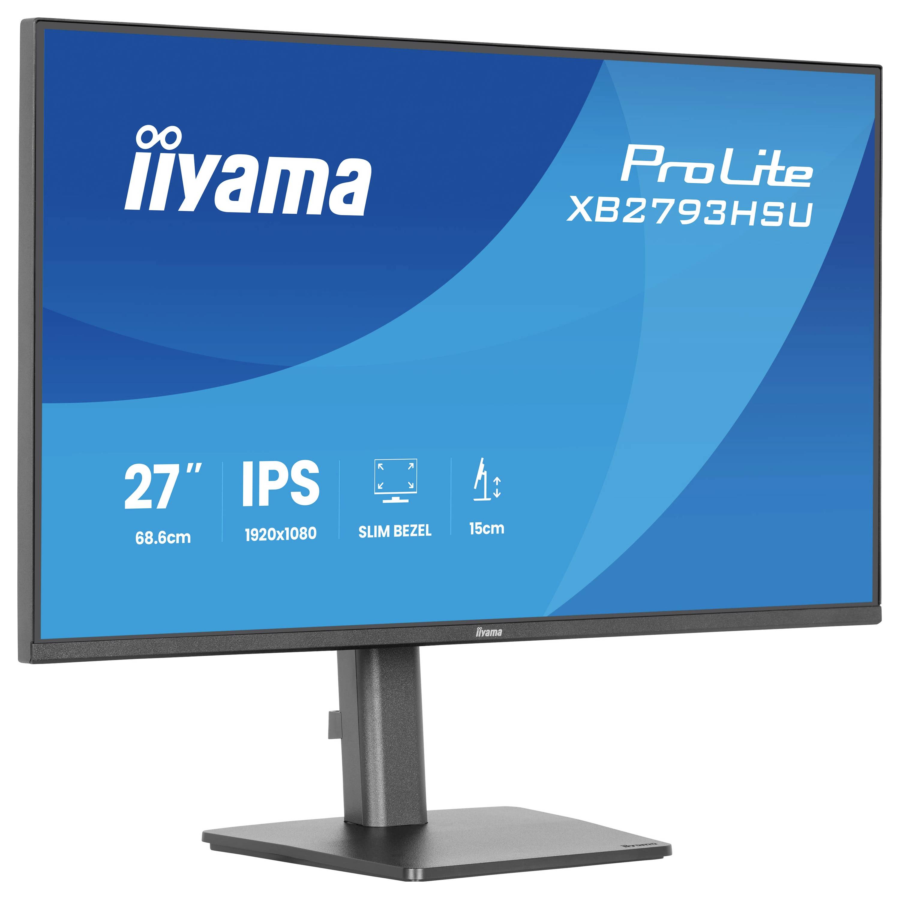Iiyama ProLite LED-Monitor EEK C (A - G) 68.6 cm (27 Zoll) 1920 x 1080 Pixel 16:9 1 ms IPS LED