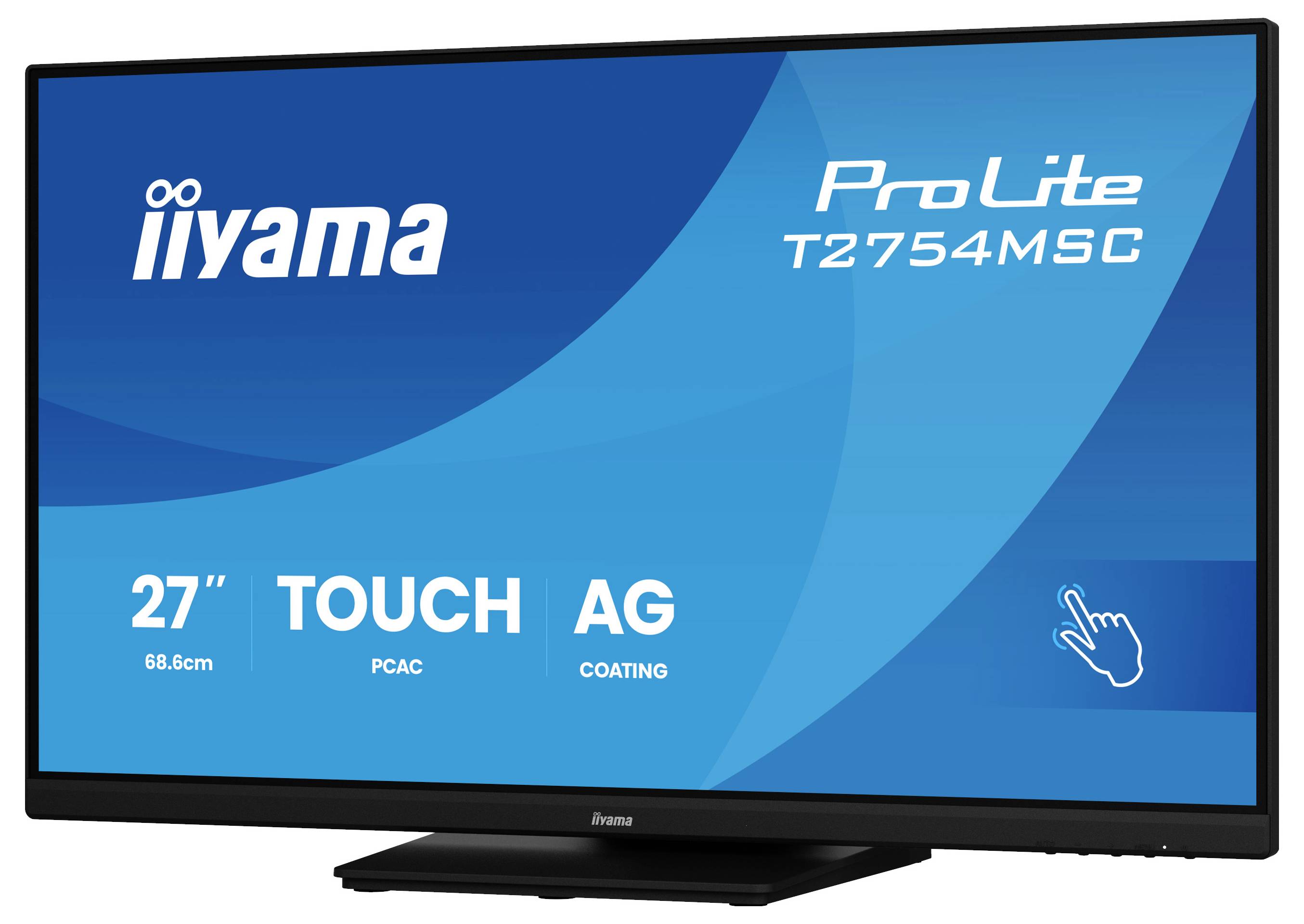 Touchscreen-Monitor mit der Markenbezeichnung „iiyama ProLite T2754MSC