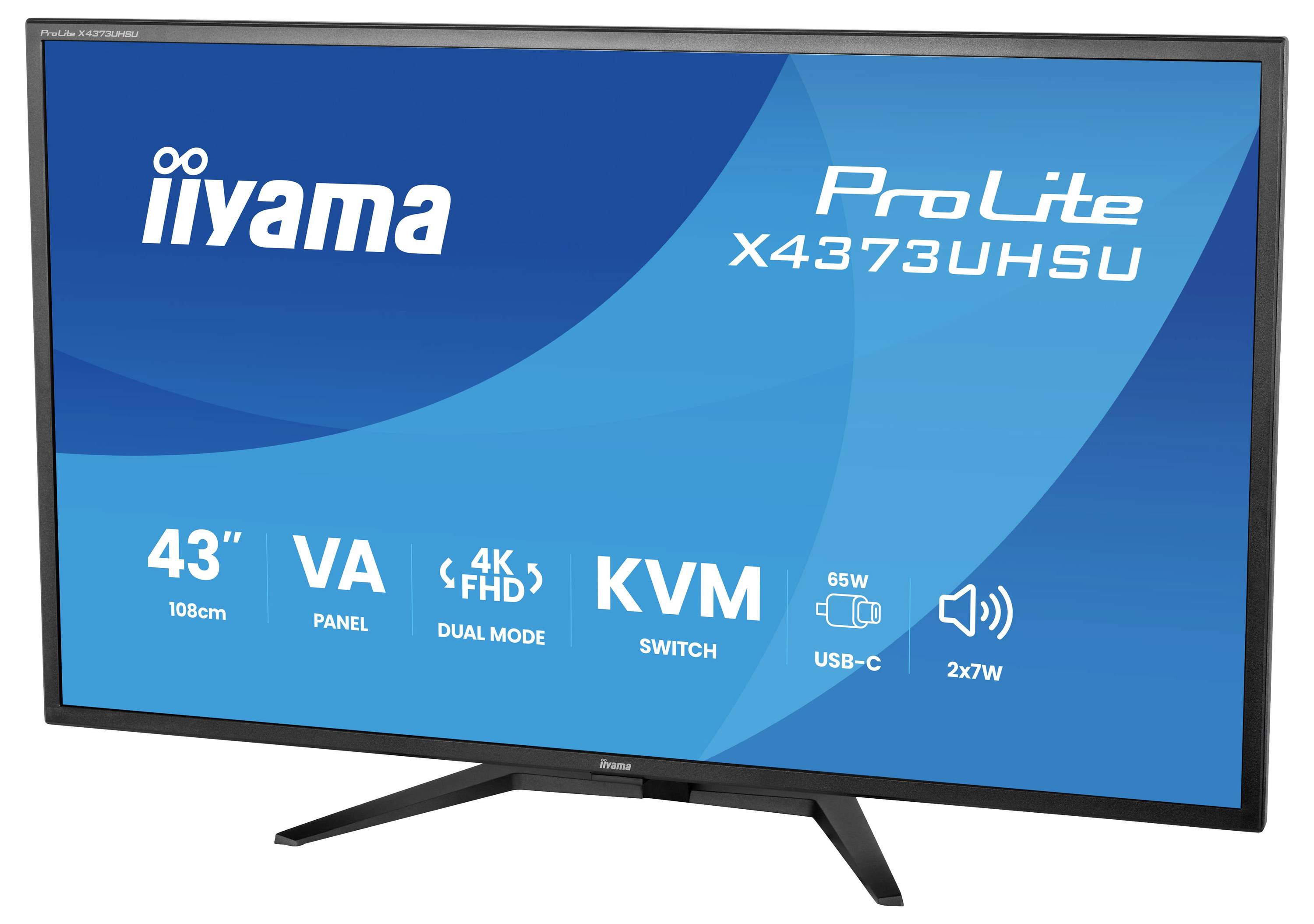 Iiyama ProLite LED-Monitor EEK E (A - G) 109.2 cm (43 Zoll) 3840 x 2160 Pixel 16:9 3 ms VA LED