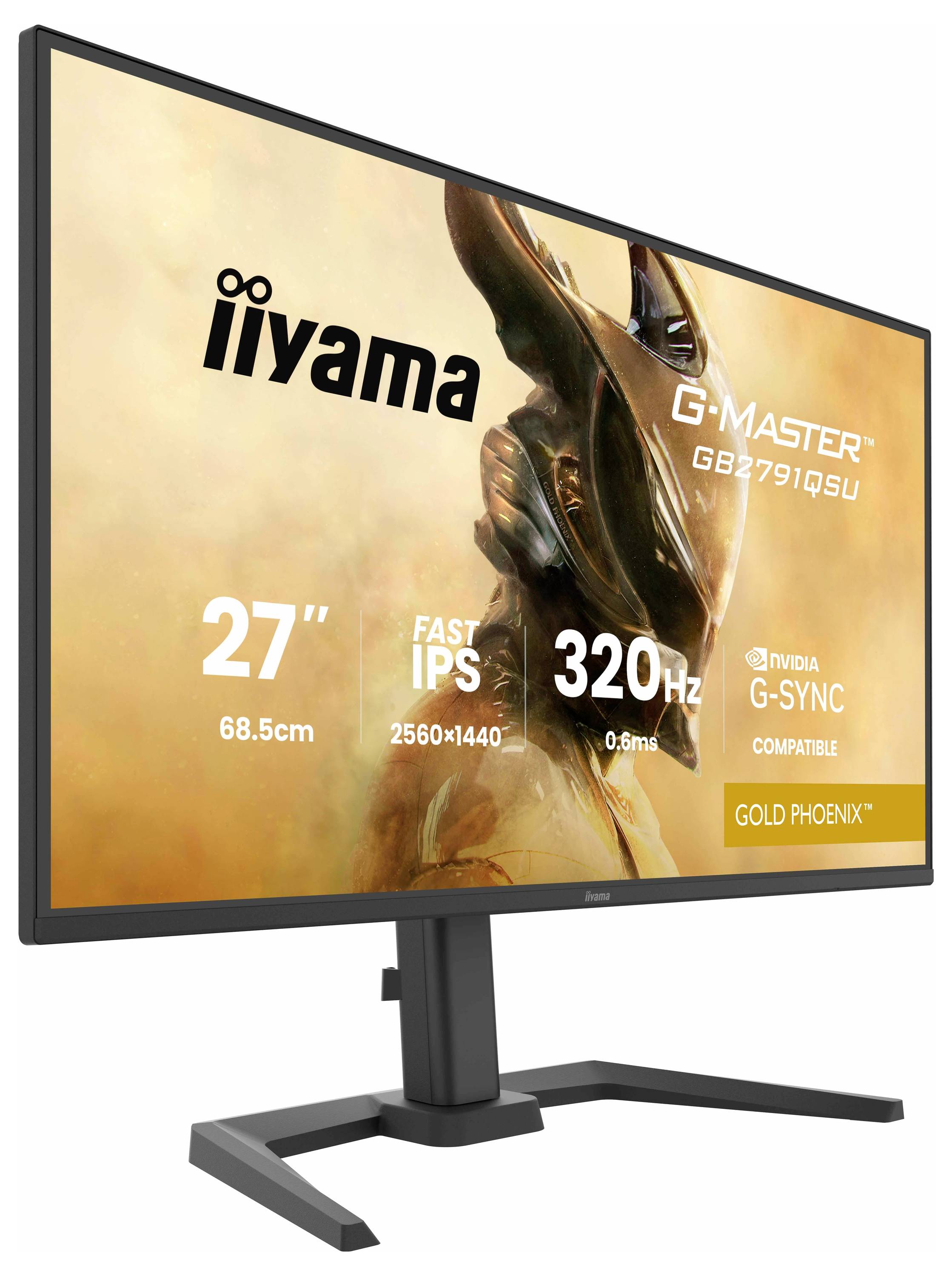 Iiyama G-MASTER Gaming Monitor EEK F (A - G) 68.6 cm (27 Zoll) 2560 x 1440 Pixel 16:9 0.6 ms IPS LED