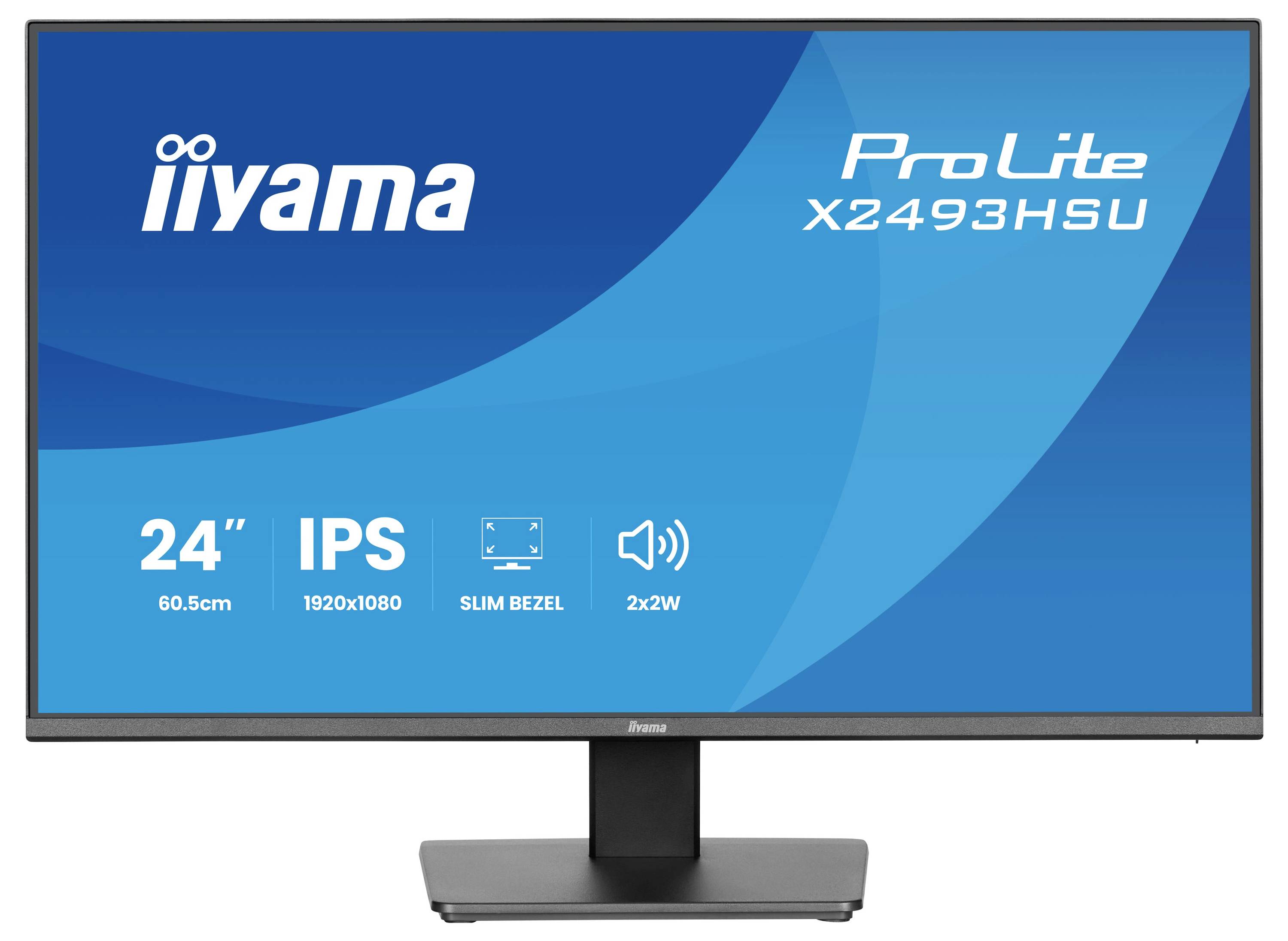 Der Monitor iiyama ProLite X2493HSU verfügt über ein 24