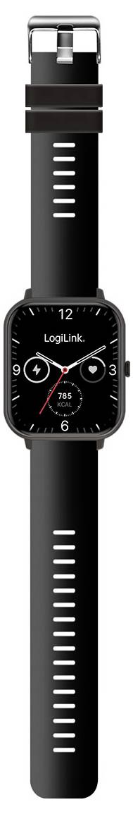 LogiLink Smartwatch Schwarz