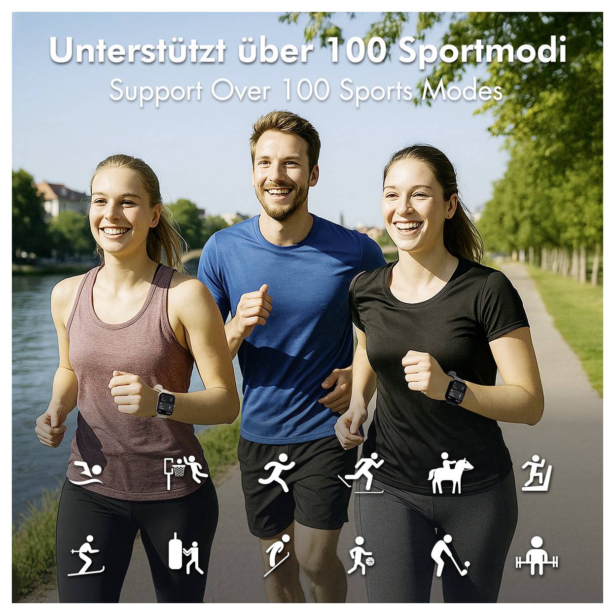 LogiLink SW0001B Smartwatch Schwarz