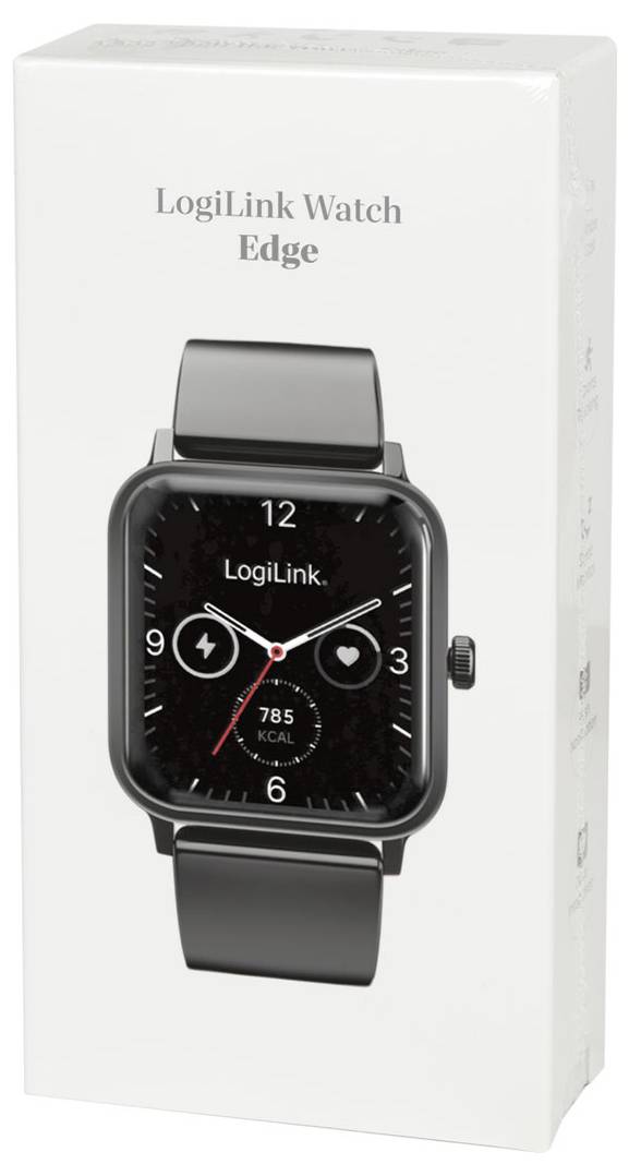 LogiLink Smartwatch Schwarz