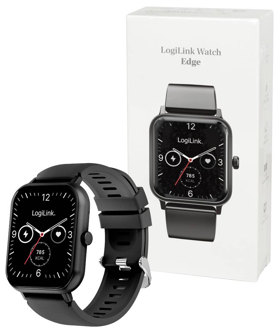 LogiLink SW0001B Smartwatch Schwarz