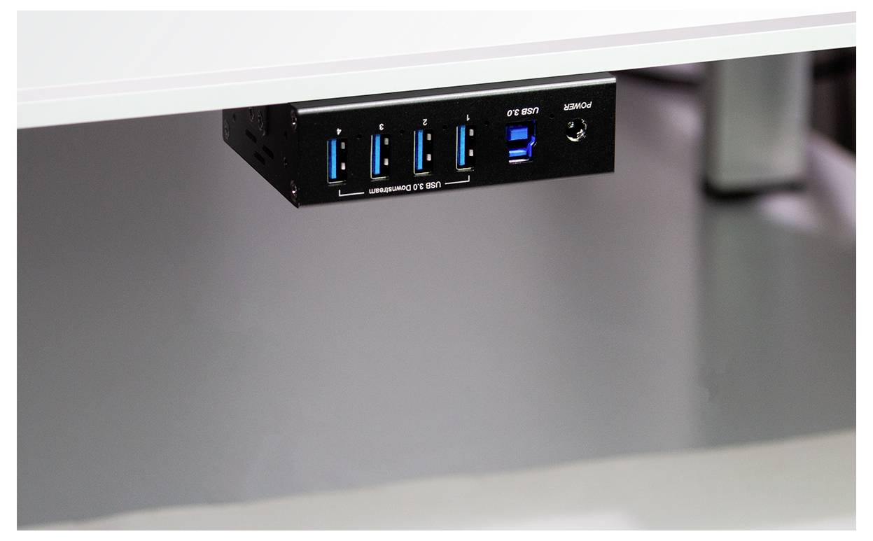 LogiLink UA0443 USB-Hub USB-A (USB 3.0) USB 3.0 5 GBit/s für industrielle Anwendungen Schwarz UA0443