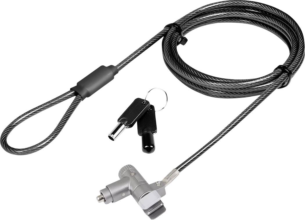 LogiLink Laptop Schloss Schlüsselschloss inkl. 2 Schlüssel NBS015