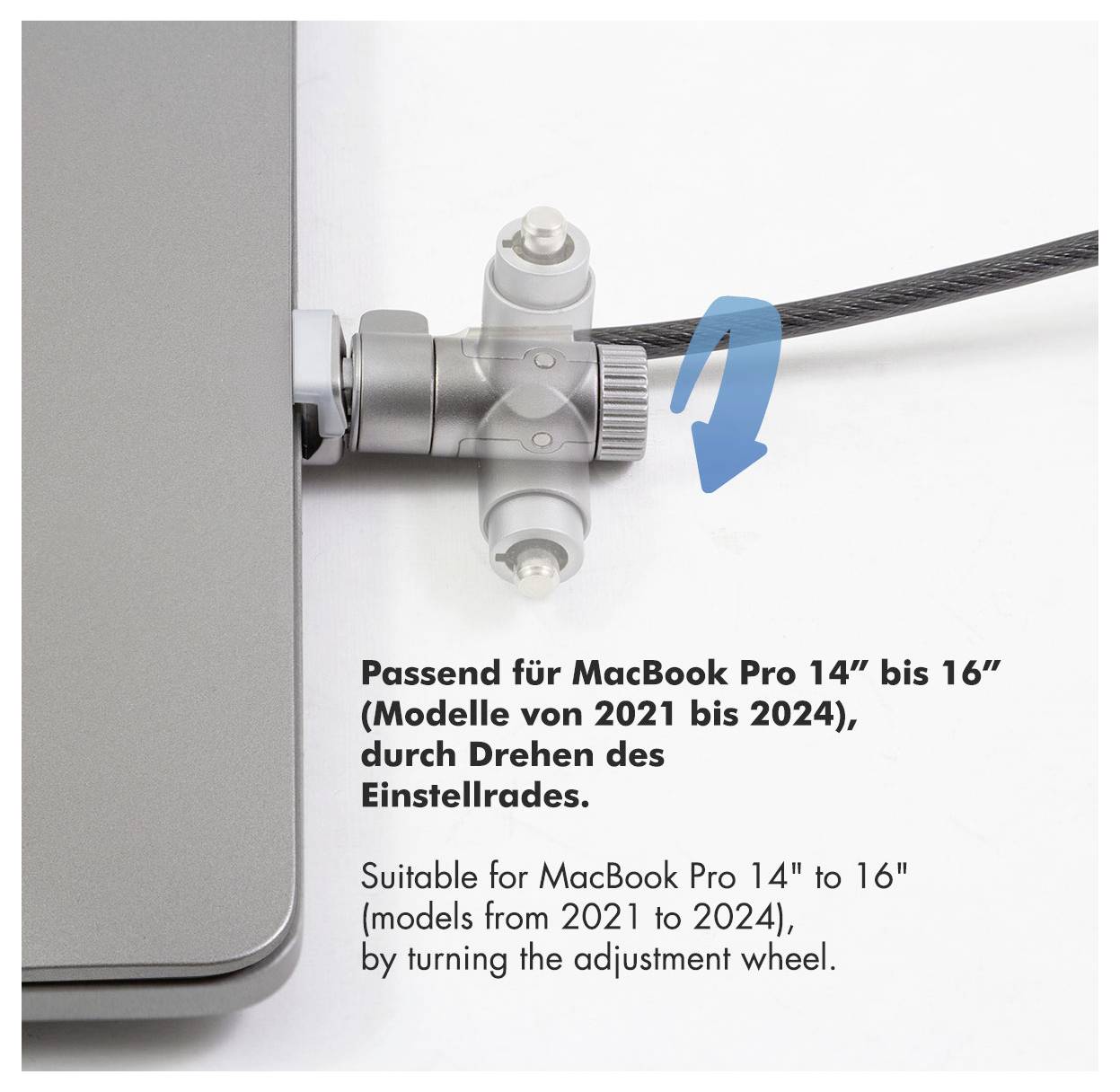 LogiLink Laptop Schloss Schlüsselschloss inkl. 2 Schlüssel NBS015