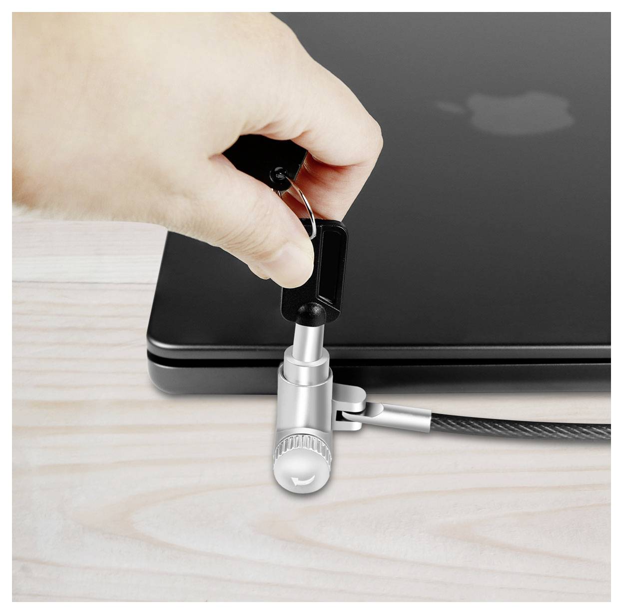 LogiLink Laptop Schloss Schlüsselschloss inkl. 2 Schlüssel NBS015