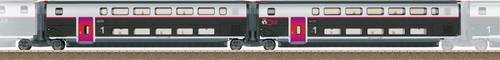 TRIX H0 T23187 H0 Erg.-Set 1 TGV inOui SNCF Erg.-Set 1 TGV inOui SNCF