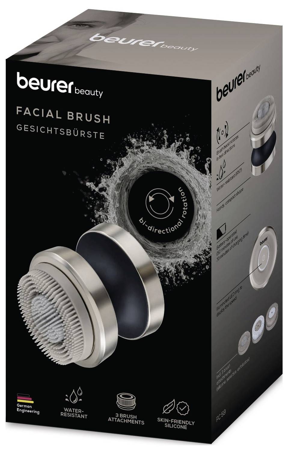 Seitenansicht eines dünnen, schwarzen Computermonitors, der sein elegantes Design und seinen verstellbaren Ständer zeigt.