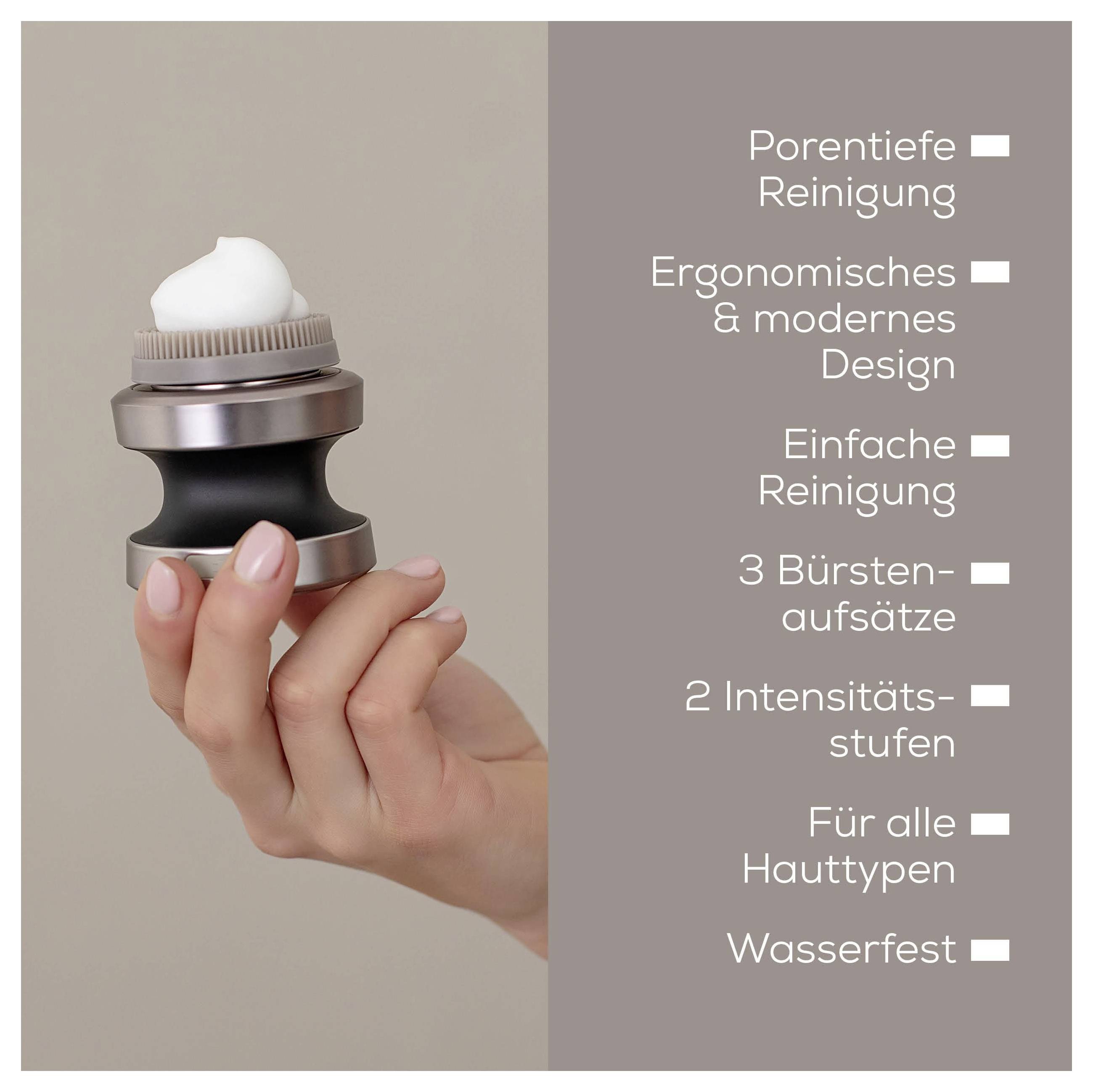 Rückansicht eines Dell-Computermonitors, der ein elegantes, silberfarbenes Design mit einem dünnen Ständer zeigt. Der Monitor hat ein minimalistisches Erscheinungsbild.