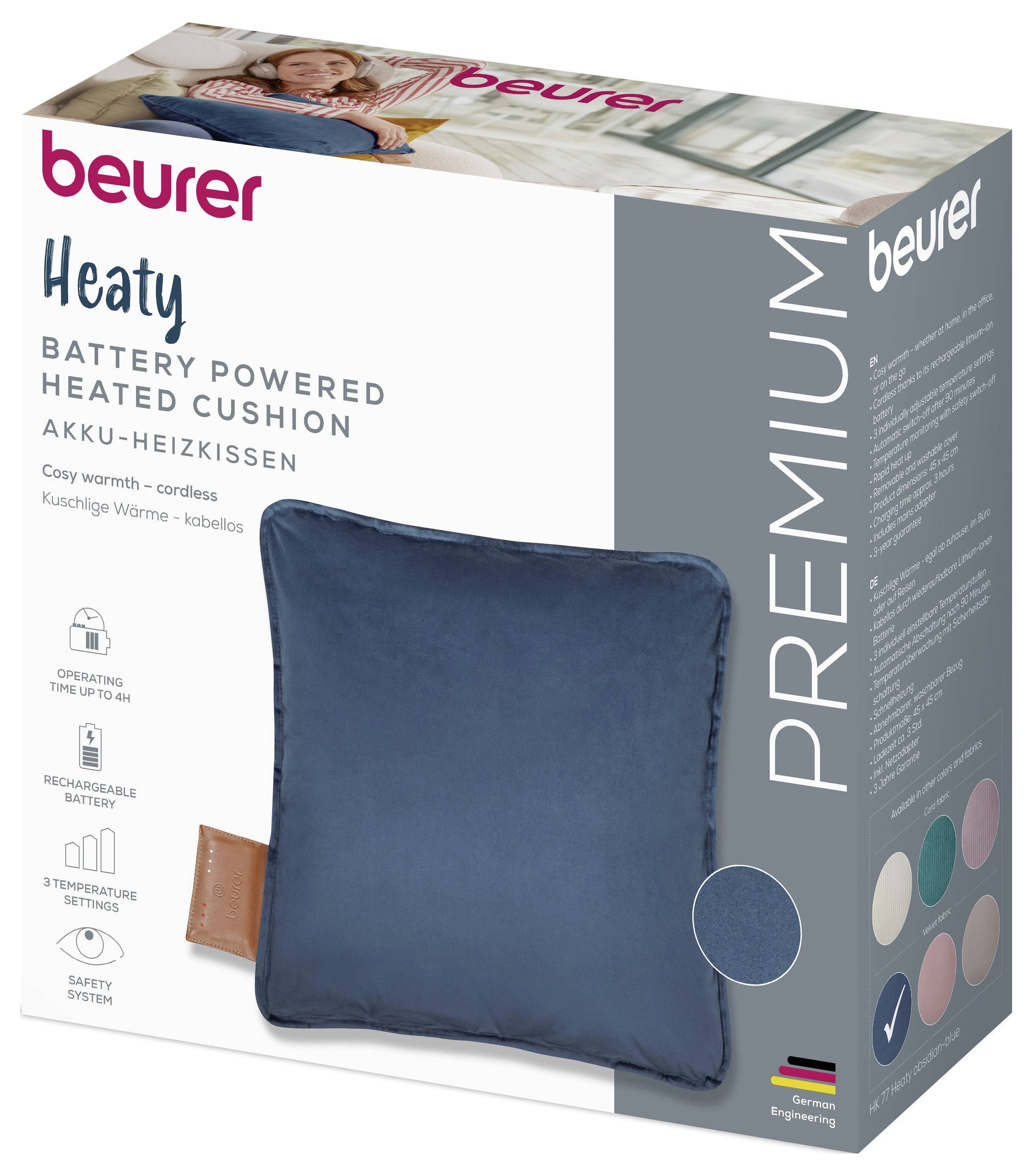 „Beurer Premium Batteriebetriebenes beheiztes Kissen