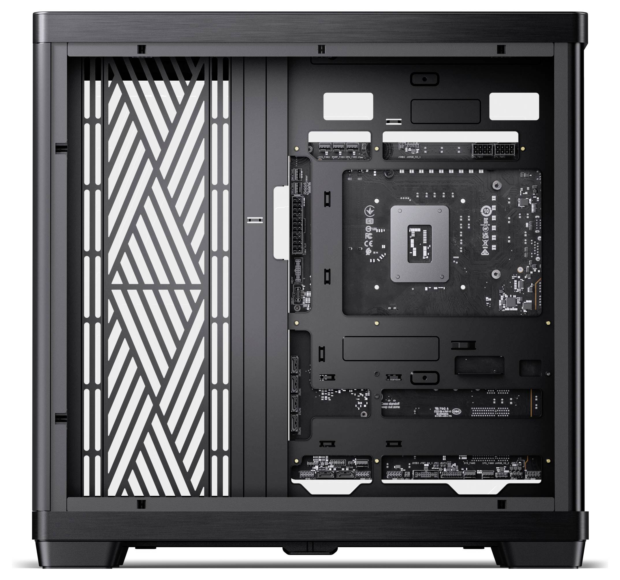 Jonsbo Midi-Tower Gehäuse, PC-Gehäuse, Gaming-Gehäuse Schwarz