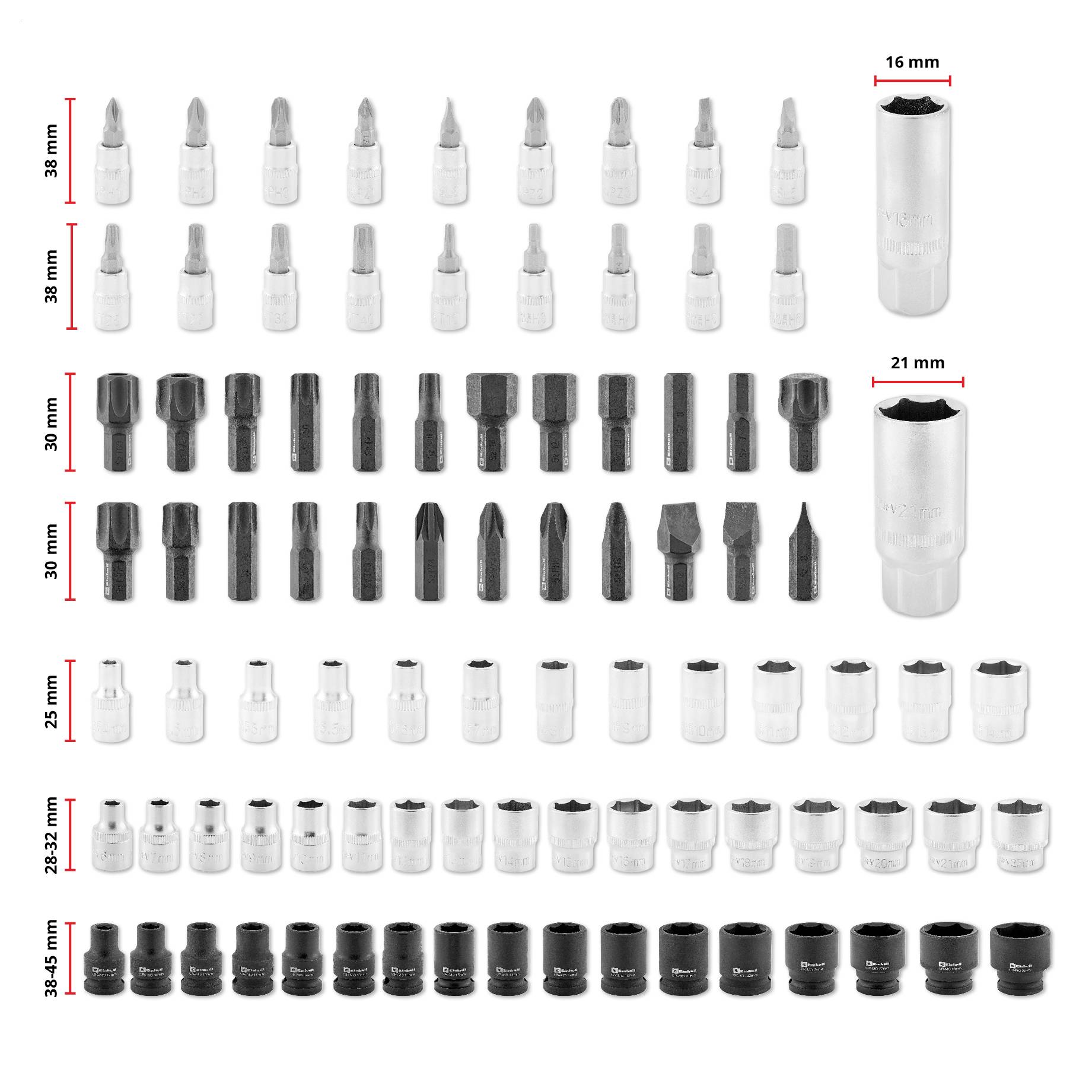 Einhell 121-tlg. Werkzeugkoffer Automotive 370515 Werkzeugkoffer bestückt