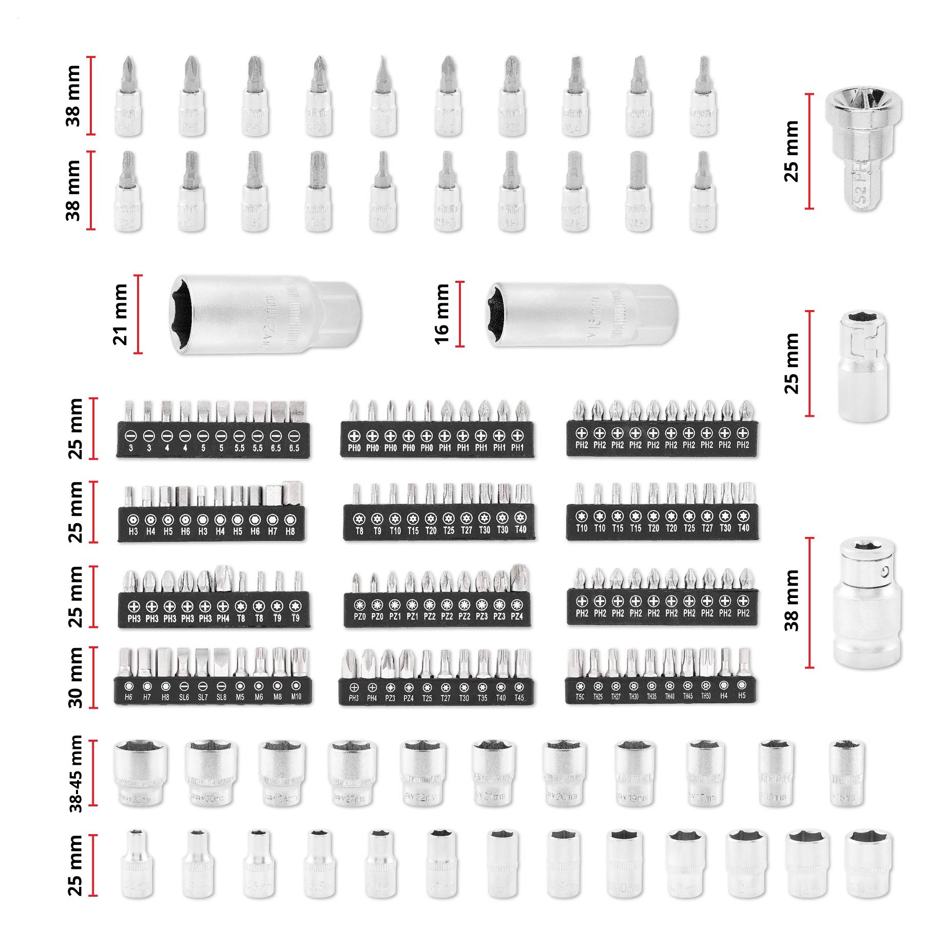 Einhell 201-tlg. Werkzeugkoffer Allrounder 370513 Werkzeugkoffer bestückt