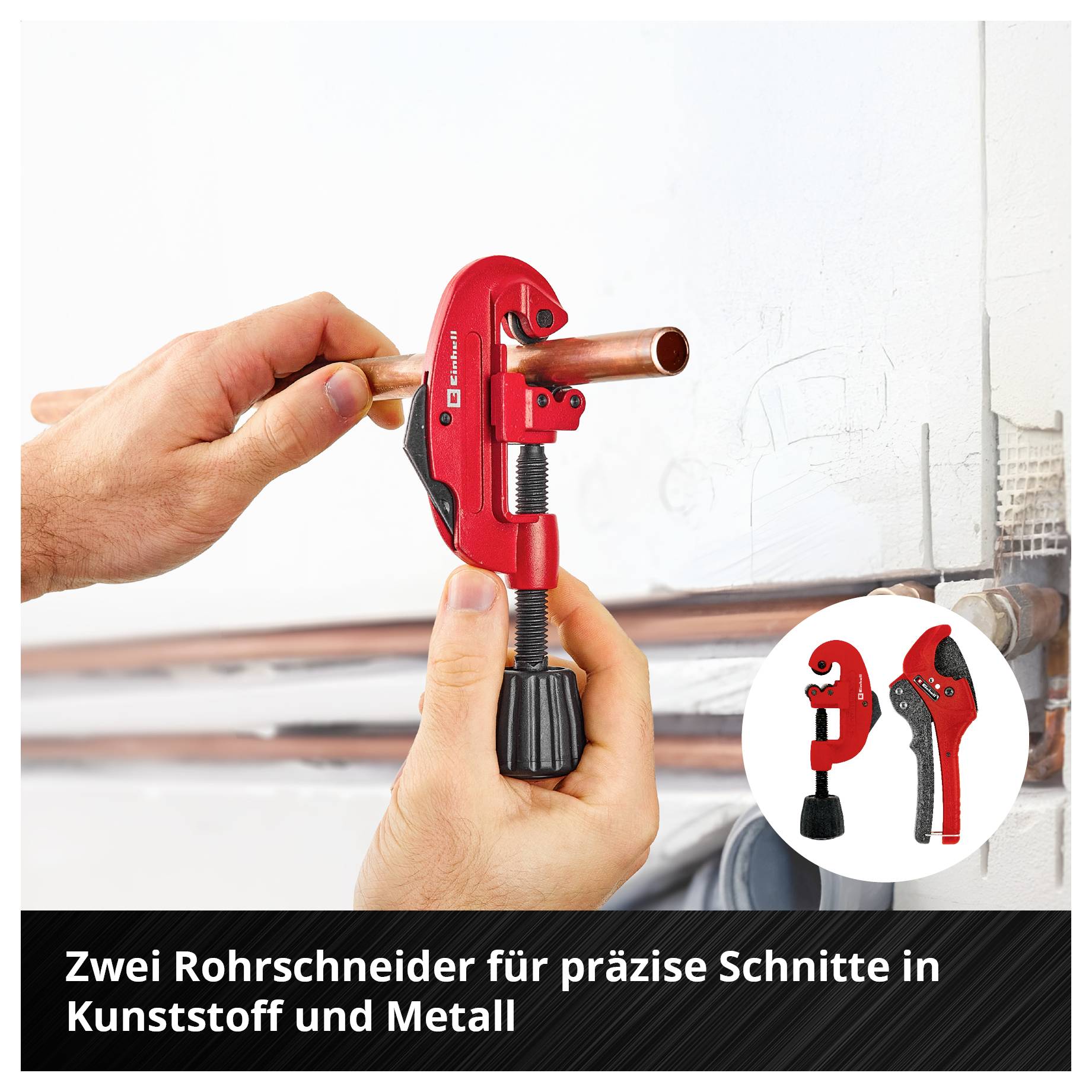 Einhell Klempner-Set 8-tlg. Einleger Pad 370527 Einlage Rot-Schwarz
