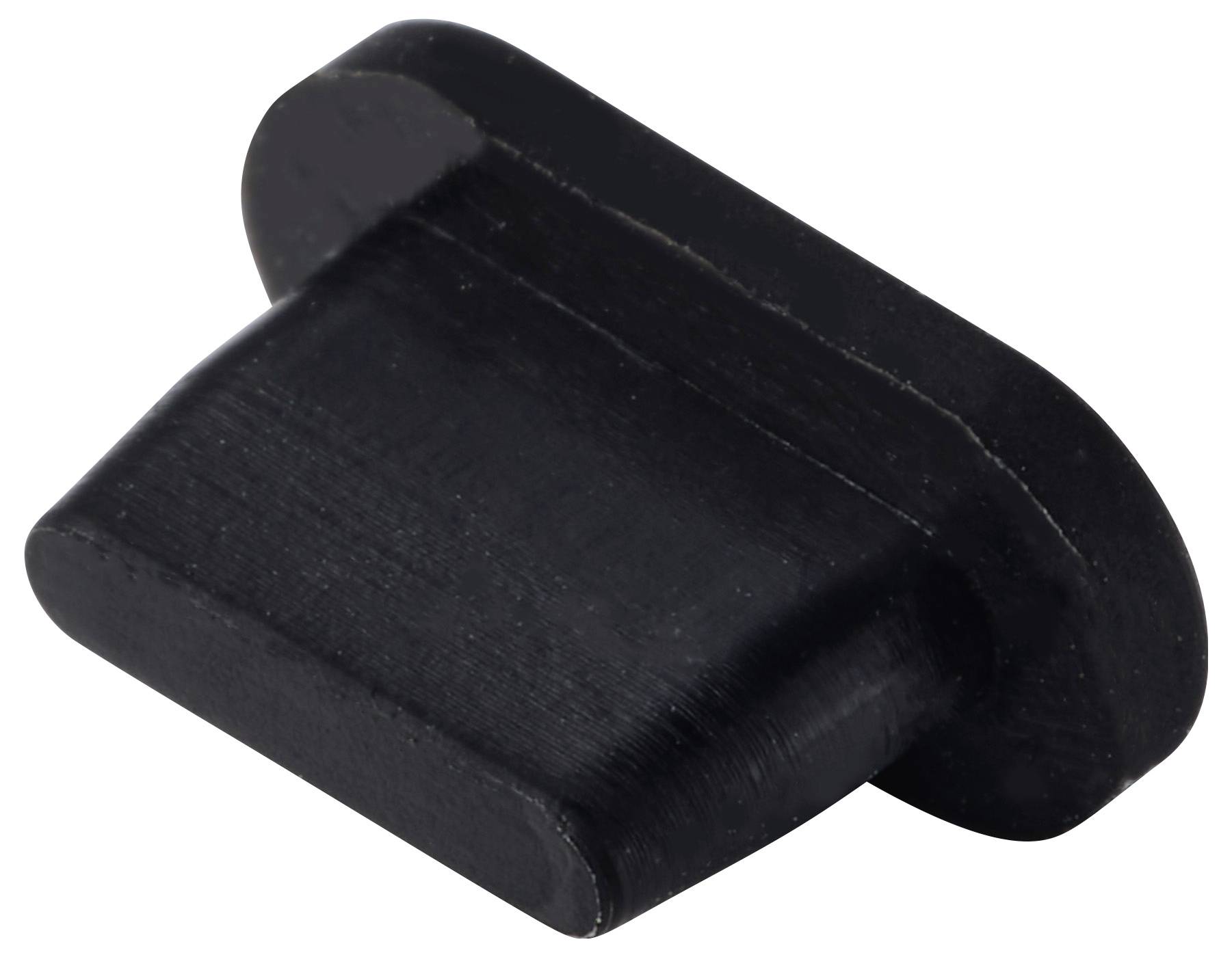 Renkforce Lightning Staubschutz für iPhone, 4 Stück/Set, Schwarz