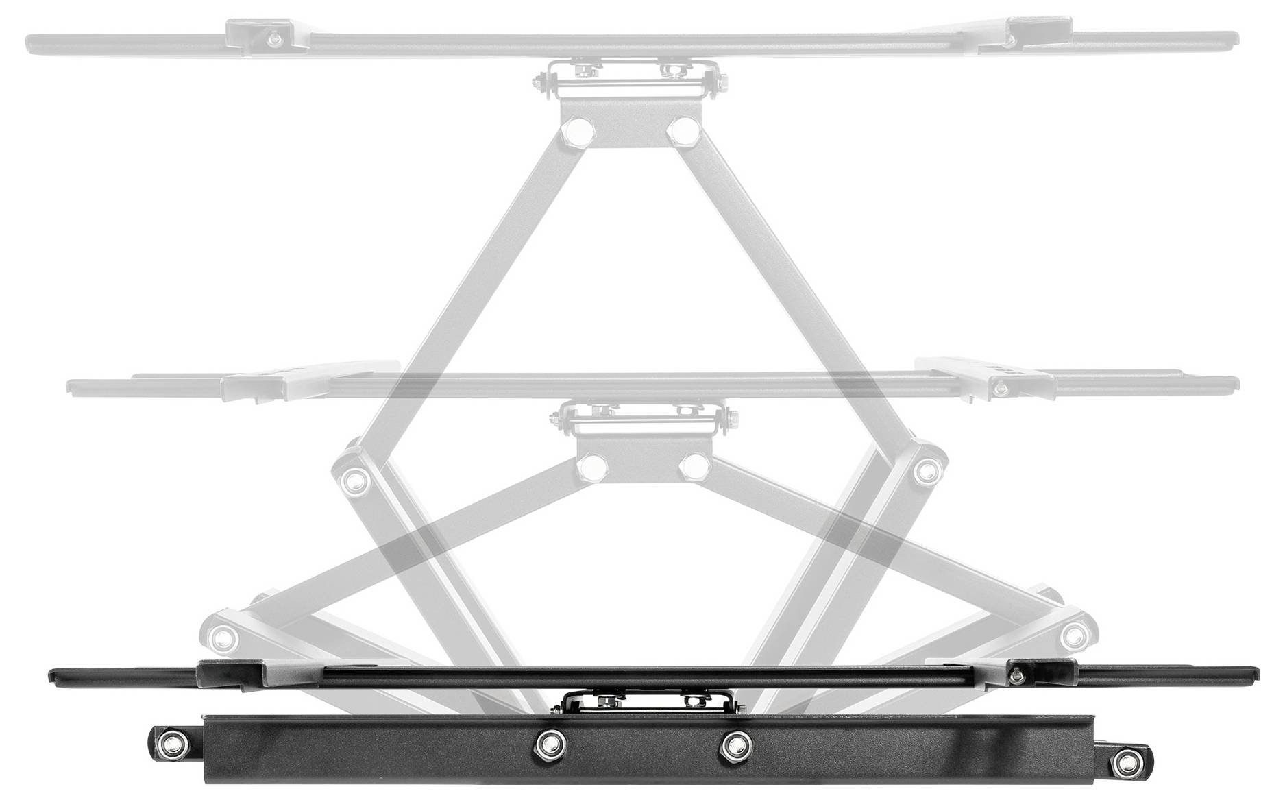 Verstellbarer Laptop-Ständer, der verschiedene Höhenpositionen zeigt und seine Vielseitigkeit sowie sein faltbares Design für einfache Lagerung demonstriert.