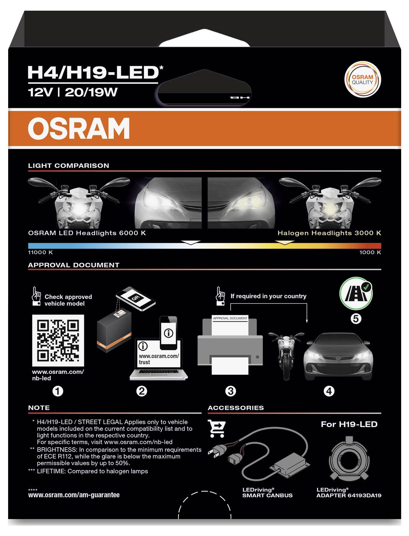 „OSRAM H4/H19-LED