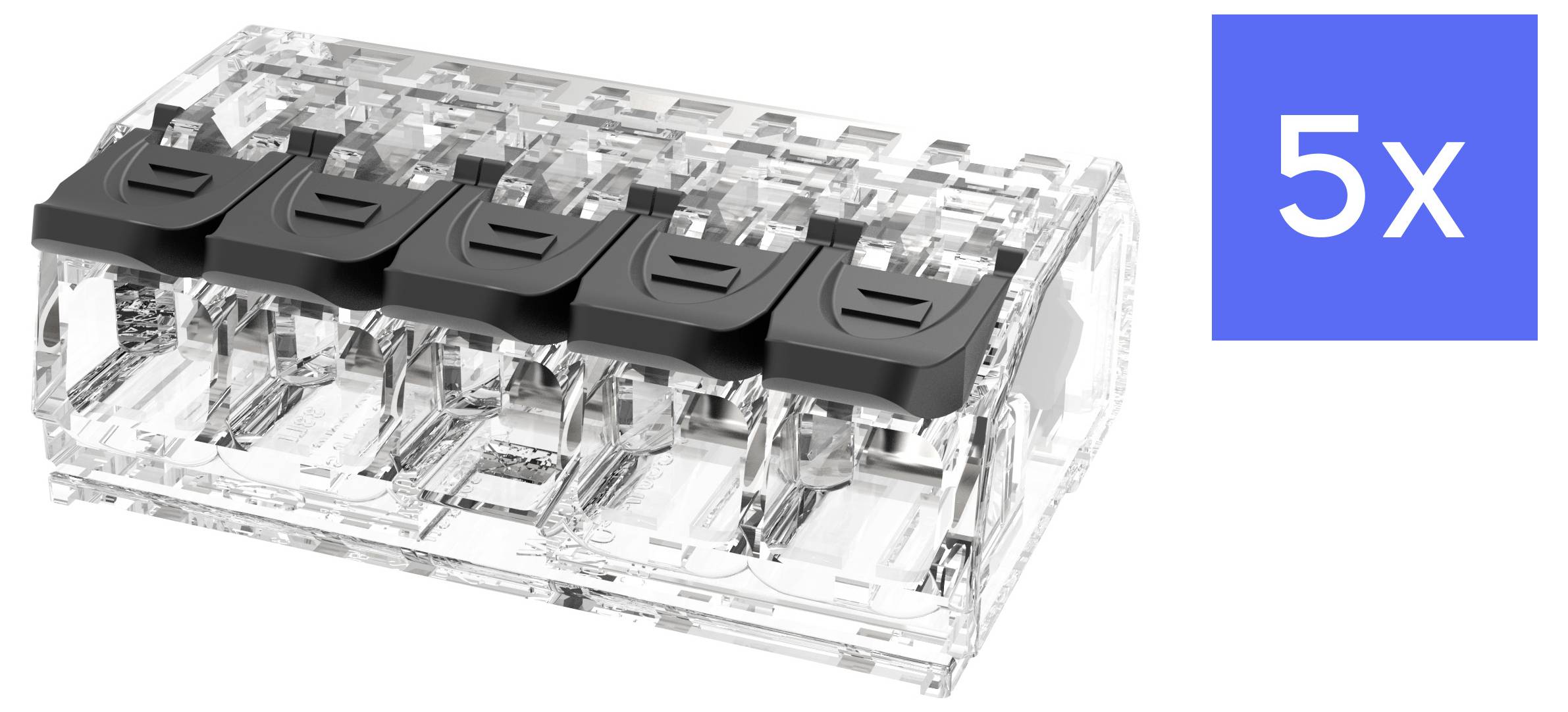 Degson DGBSC-SG01/4-05P (17-306ZH) Verbindungsklemme flexibel: 0.2-4mm² starr: 0.2-4mm² Polzahl: 5 5 St. Schwarz
