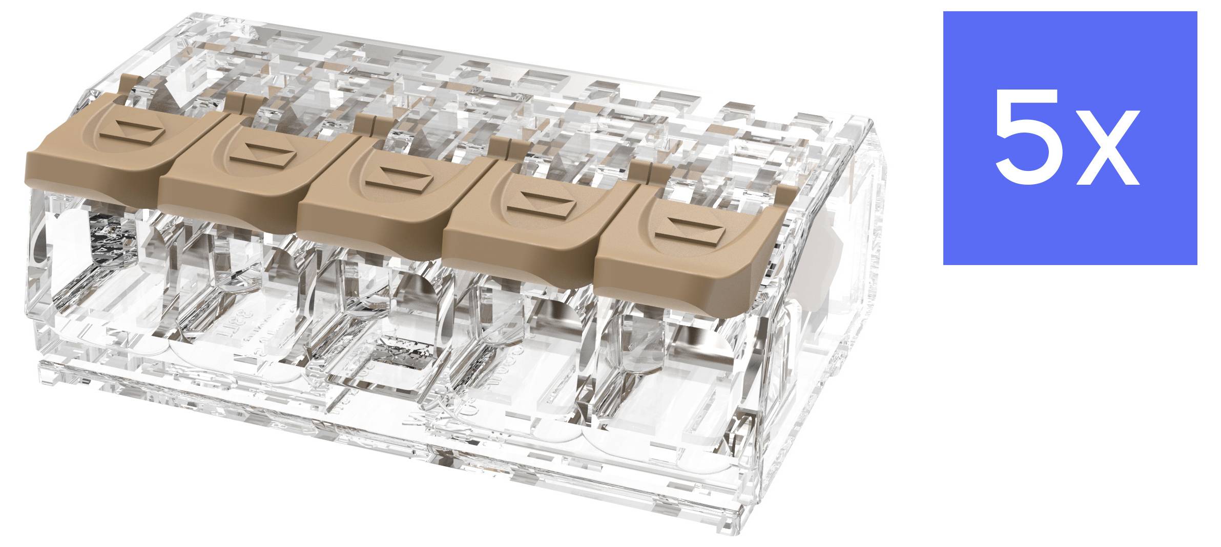 Degson DGBSC-SG01/4-05P (17-305ZH) Verbindungsklemme flexibel: 0.2-4mm² starr: 0.2-4mm² Polzahl: 5 5 St. Braun