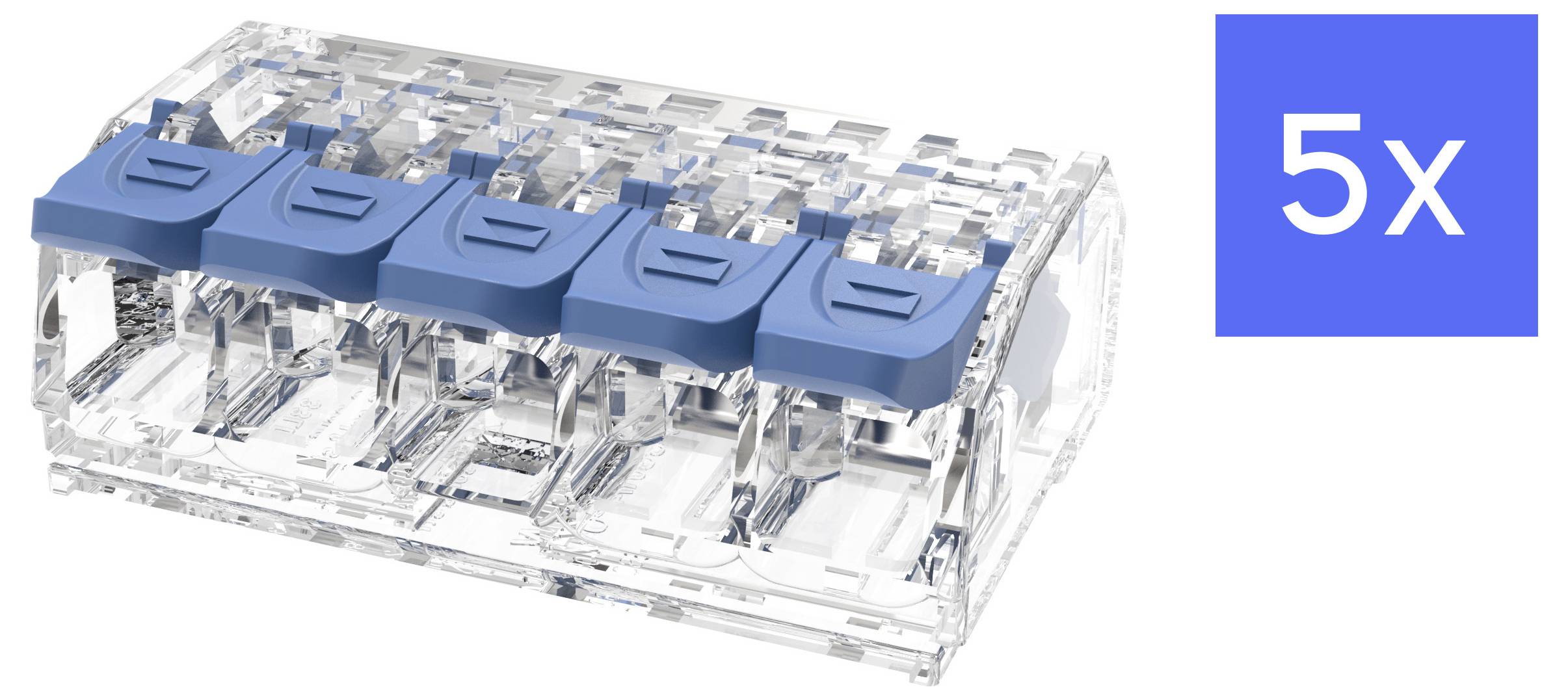 Degson DGBSC-SG01/4-05P (17-304ZH) Verbindungsklemme flexibel: 0.2-4mm² starr: 0.2-4mm² Polzahl: 5 5 St. Blau