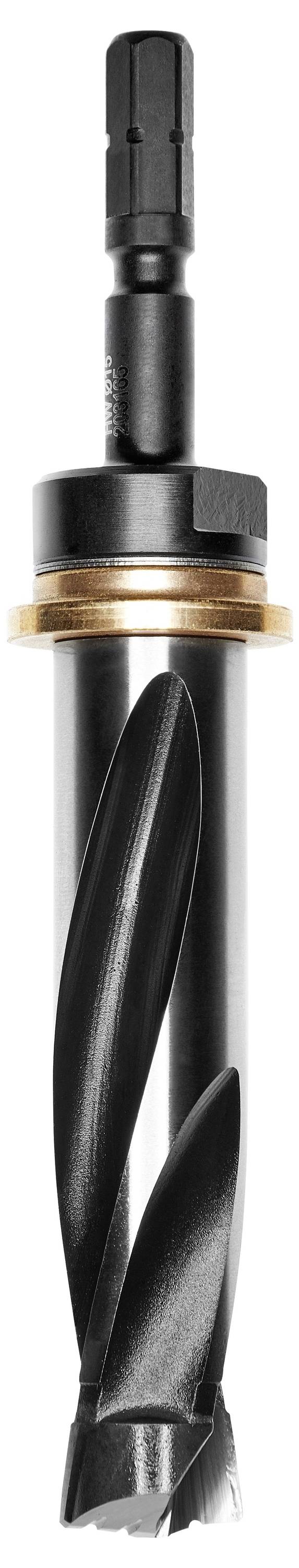 Ein spezialisierter Metallbohrer mit zylindrischem Schaft und Spiralnut für effizientes Bohren und Schneiden in Industrieanwendungen.