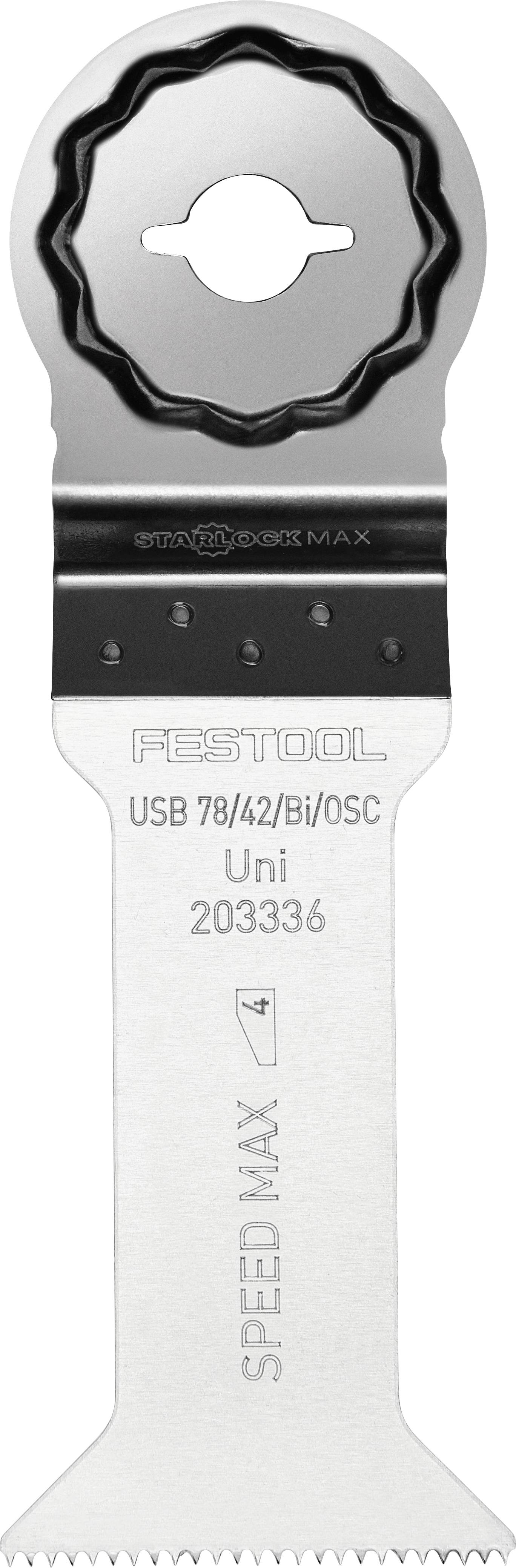 Festool markierter Sägeblattaufsatz mit sternförmiger Aufnahme, Teilenummer 203336. Geeignet für schnelle Schnitte bei verschiedenen Anwendungen.