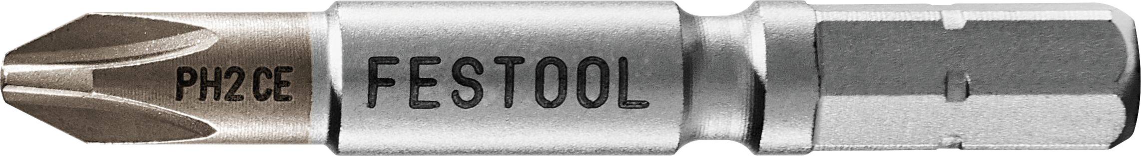 Ein Metallschraubendrehereinsatz mit eingravierter Aufschrift „PH2 CE