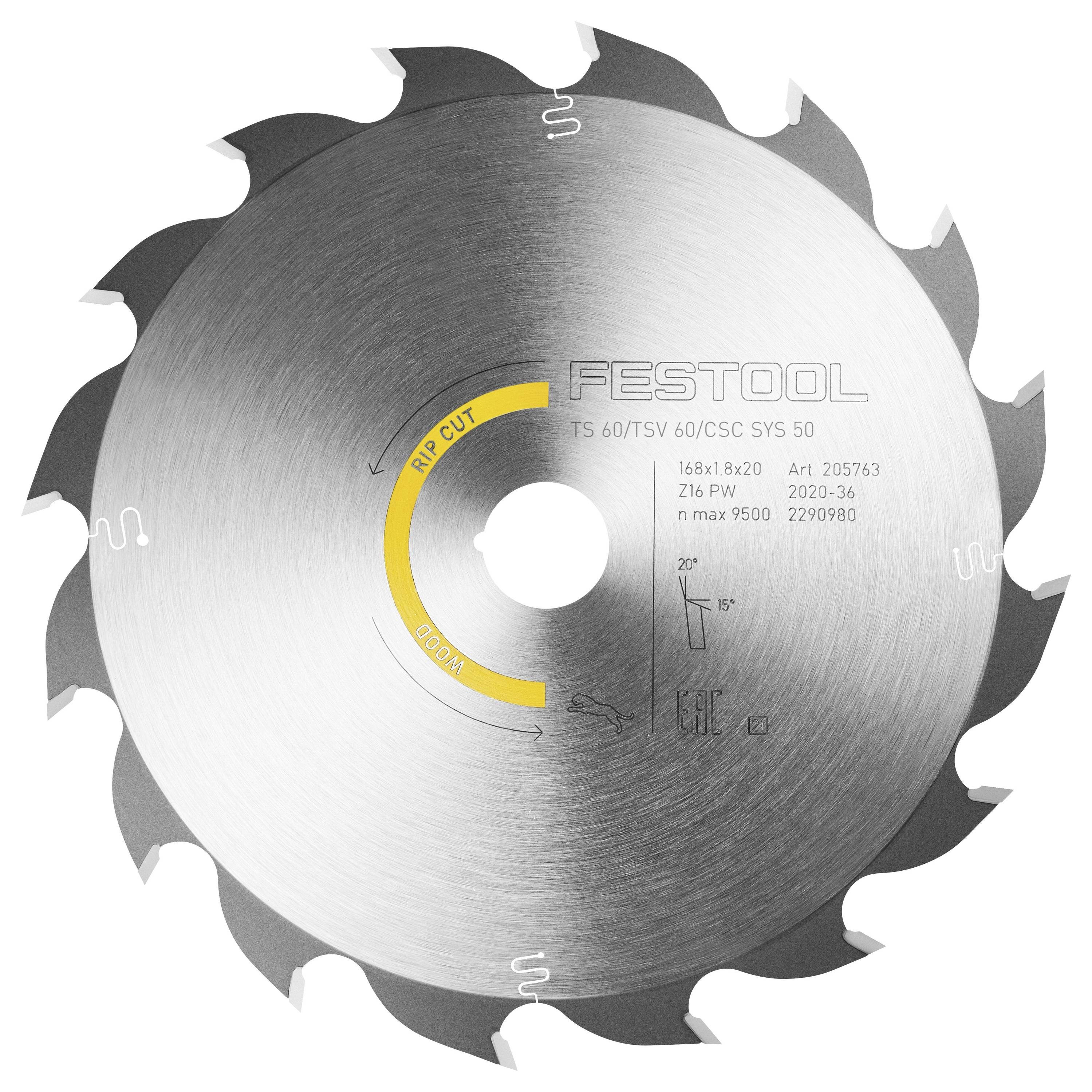 Eine Kreissägeblatt mit der Aufschrift 