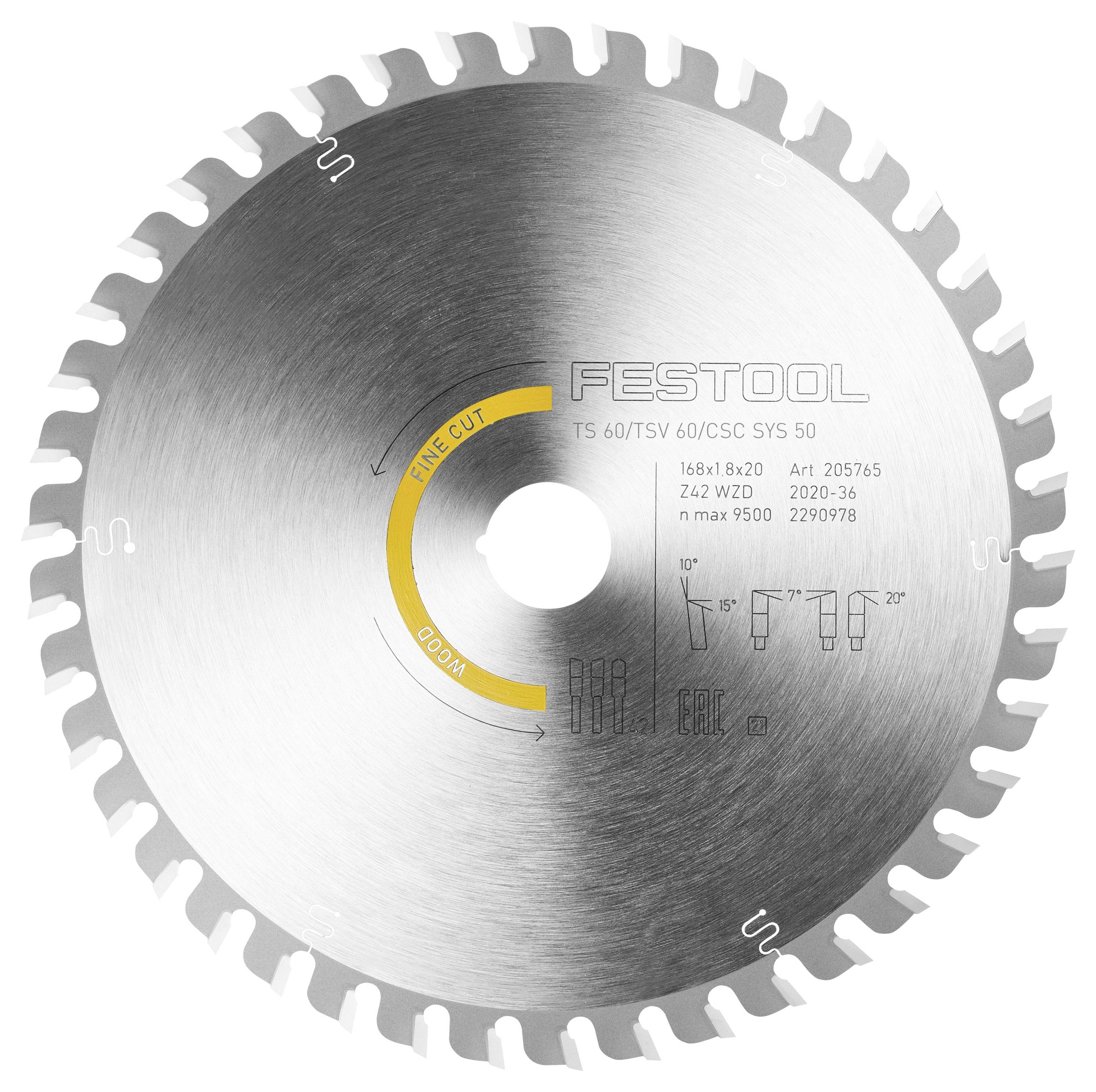 Kreissägeblatt mit Aufschrift „FESTOOL