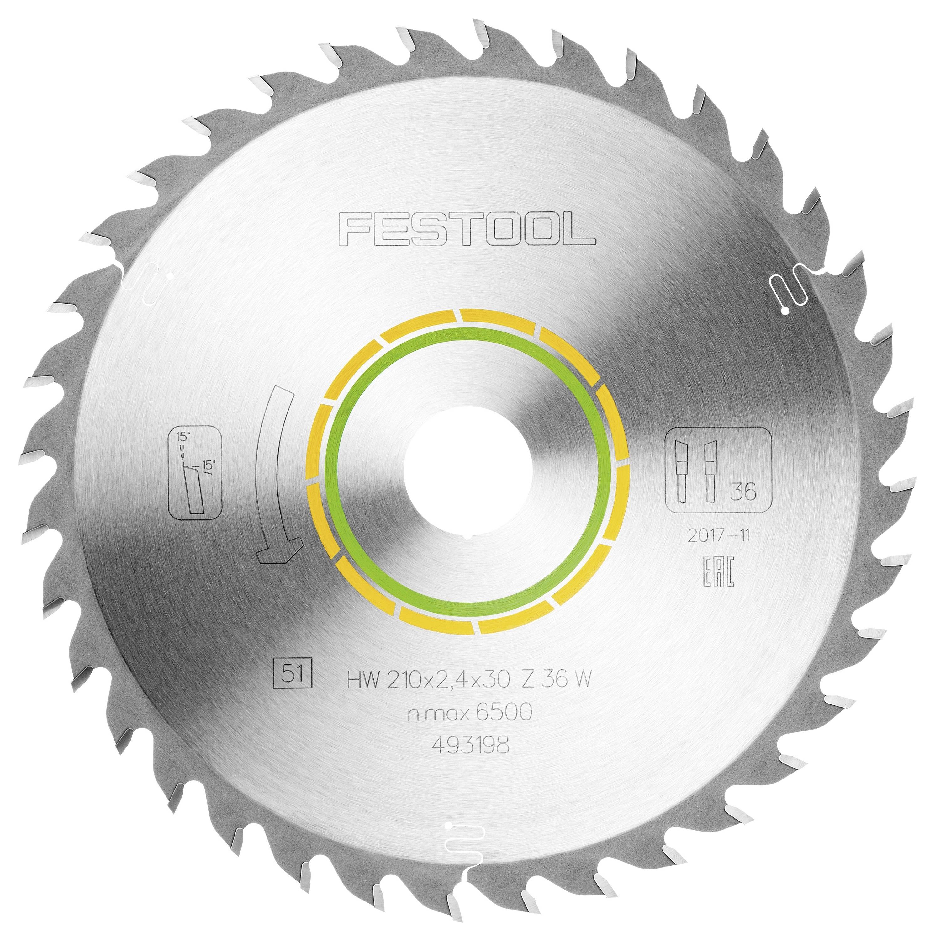 Kreissägeblatt mit der Bezeichnung „Festool