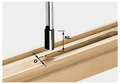 Festool 493790 Nutfräser Länge 85 mm Produktabmessung, Ø 15 mm Arbeits-Länge 35 mm Schaftdurchmes