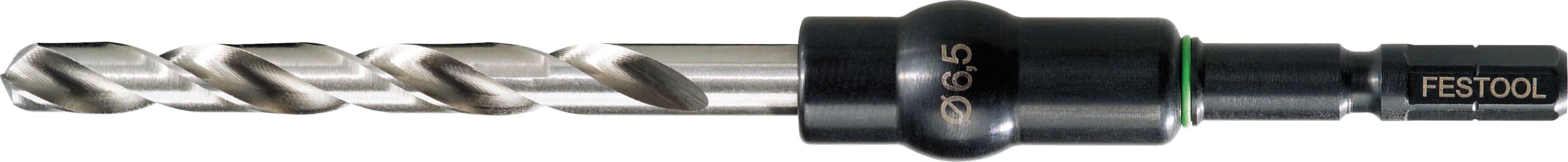 Ein Metallbohrer mit einer beschrifteten Hülse, auf der 