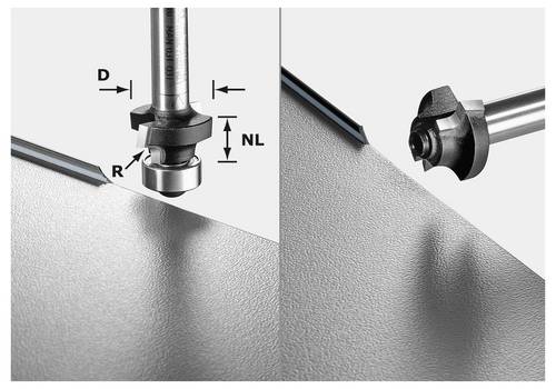 Festool 499797 Abrundfräser Länge 48 mm Produktabmessung, Ø 22 mm Arbeits-Länge 3.20 mm Schaftdur