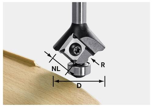 Festool 499811 Wendeplatte Länge 55 mm Produktabmessung, Ø 28 mm Arbeits-Länge 3 mm Schaftdurchmes