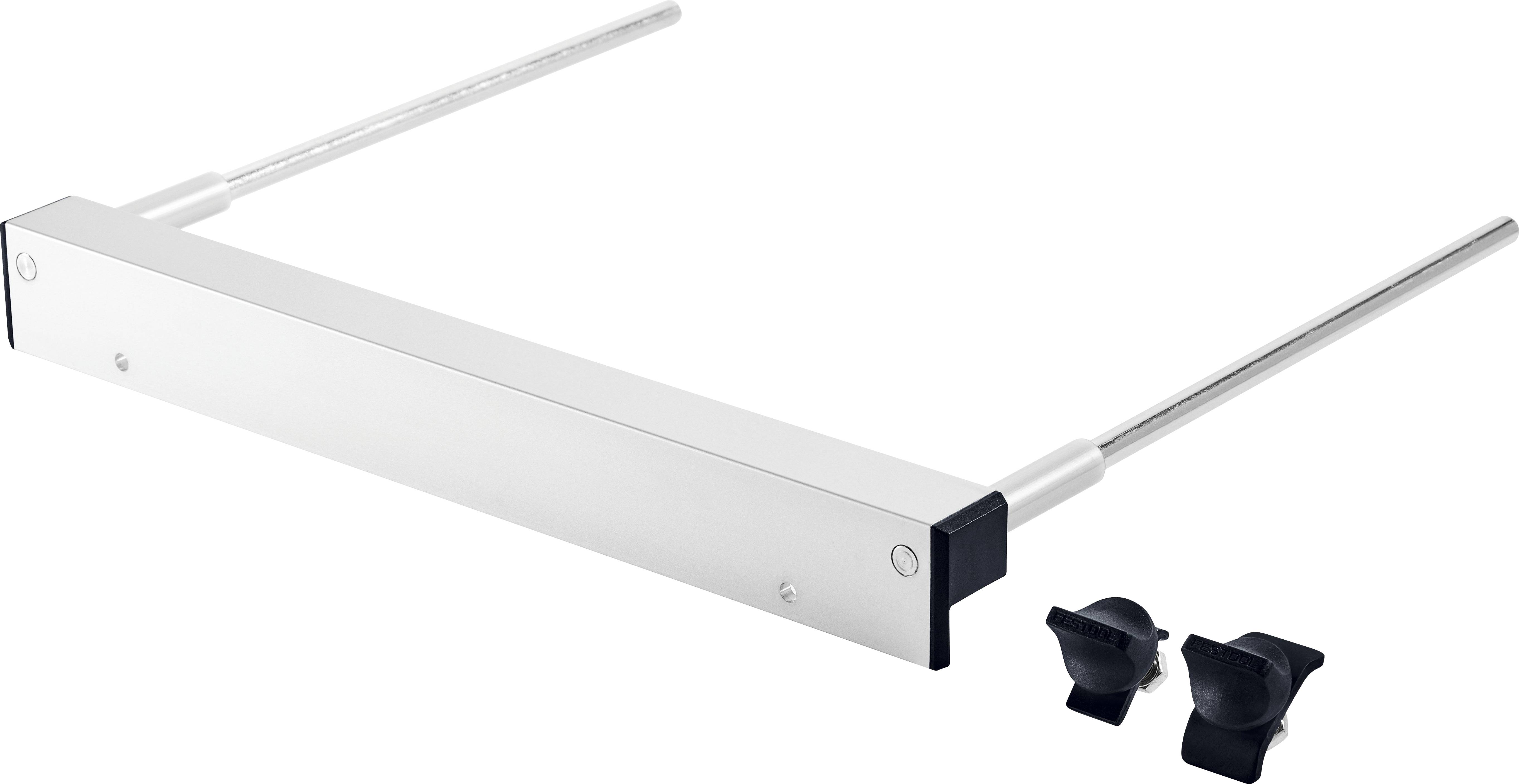 Ein Metallbefestigungsset mit verstellbaren Stangen und zwei schwarzen Knopfbefestigungen, das zum Stabilisieren oder Sichern von Objekten verwendet wird.