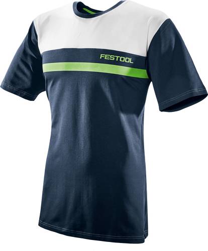 Festool 577302 T-Shirt Kleider-Größe=L Dunkelblau, Grün, Weiß