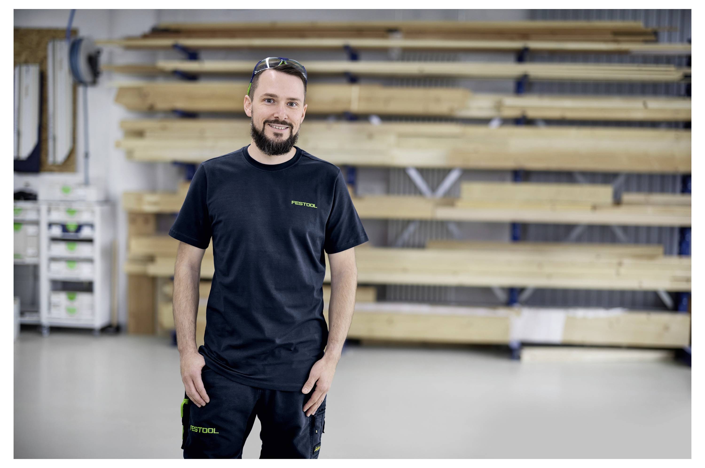 Festool 577763 T-Shirt Kleider-Größe=XXXL Dunkelblau, Grün