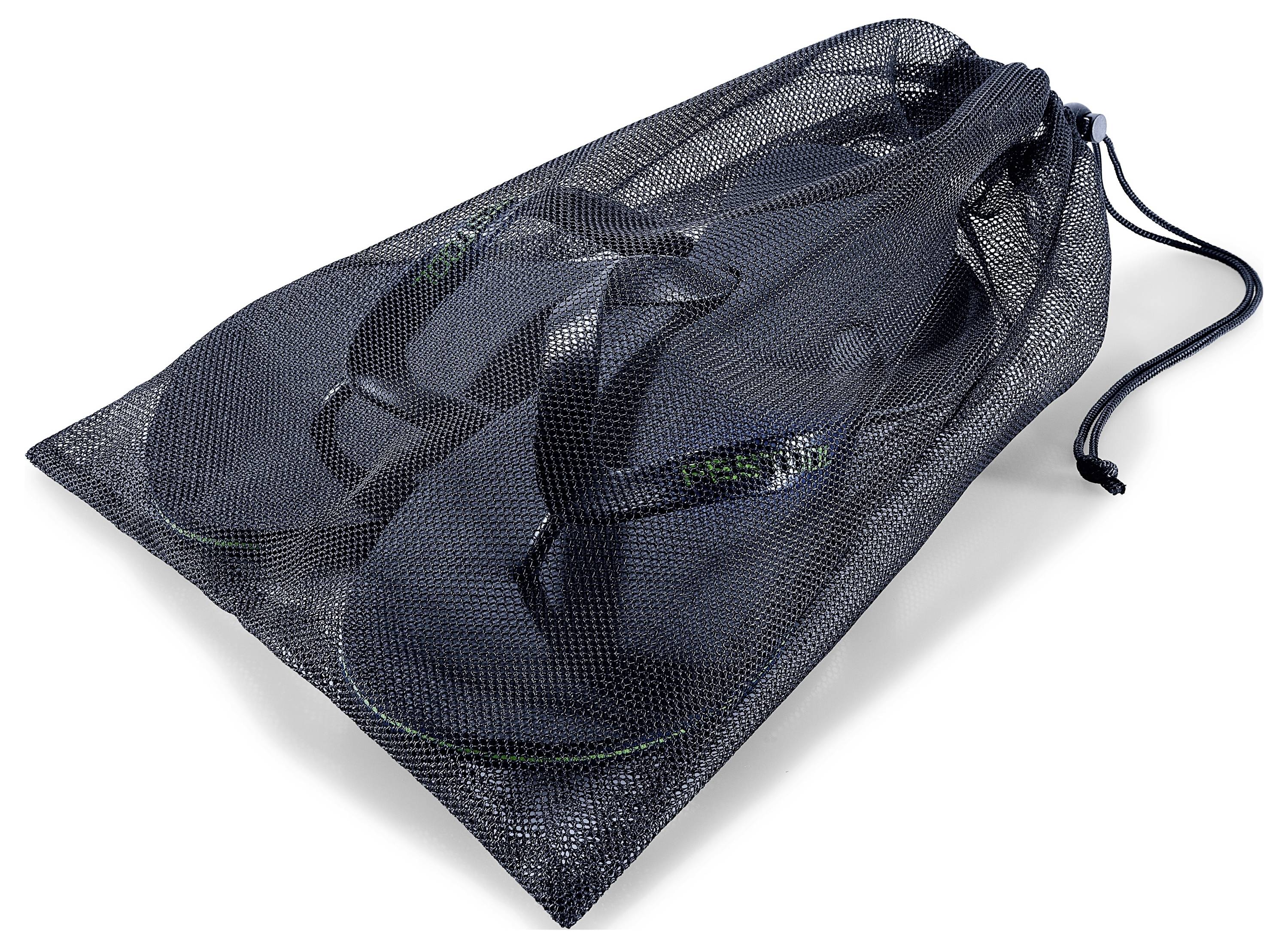 Eine Festool-Tauchsäge auf einer Führungsschiene, die präzises Schneiden für Holzbearbeitungs- oder Bauprojekte demonstriert.