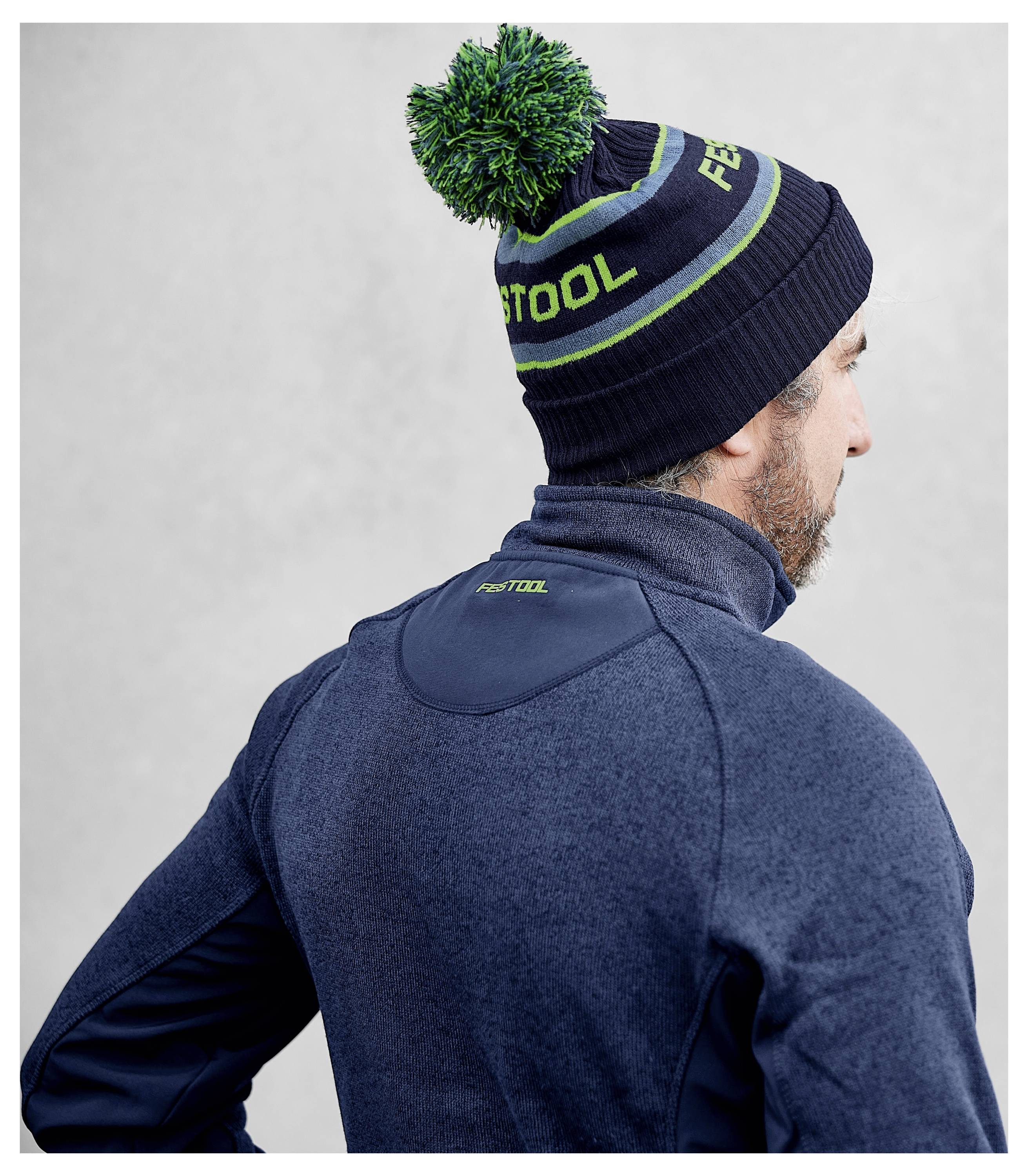 Festool USB-C und USB-A Ladegerätebasis mit grünen Anschlüssen, 5V 2,4A und 5V 3,0A Spezifikationen auf der Vorderseite angezeigt.